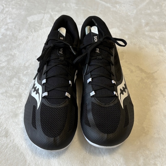 Saucony Racing Vendetta 3 Track Spike Running Shoe Mens Size 12.5 Black - Picture 2 of 12